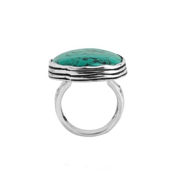 SILPADA Turquoise Sterling Silver 925 Ring Size 8 - Picture 6 of 7